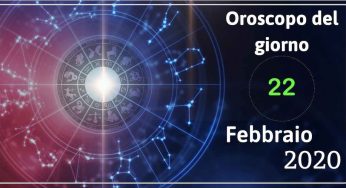 Oroscopo della giornata 22 febbraio 2020. Consigli, Numeri E Colori