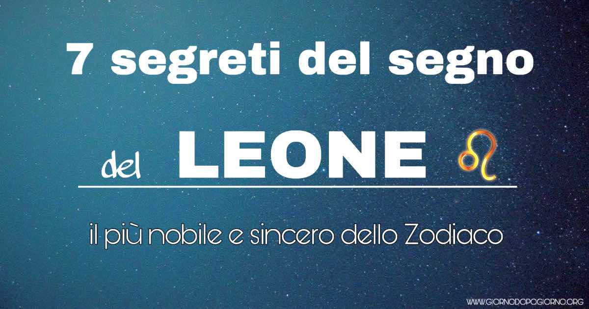 7 segreti del segno del Leone